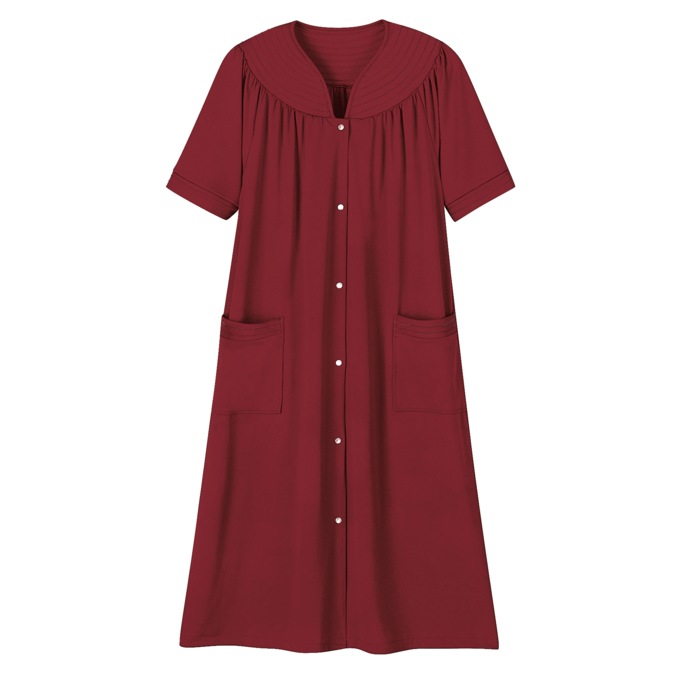 Polyester Snap-Front Duster, , large