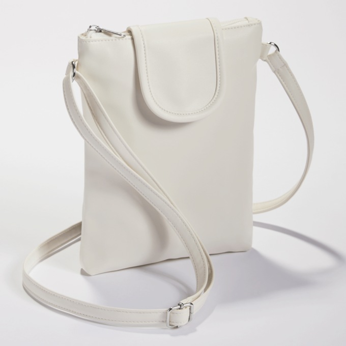 Leather-Look RFID Crossbody, , large