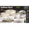Gotham Steel Hammered Ceramic 10-piece Cookware Set, , large