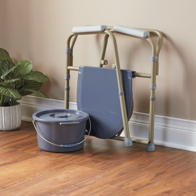 3-In-1 Folding Commode, , large