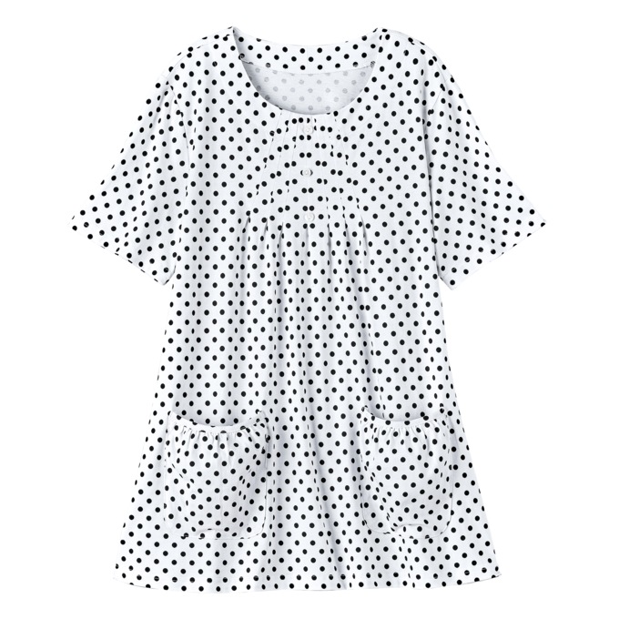 Knit Tunic with Patch Pockets - Print, , large