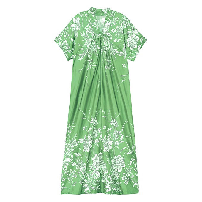 Trapunto Trim Caftan, , large