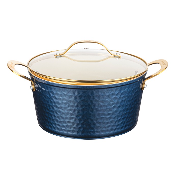 Gotham Steel Hammered Ceramic 10-piece Cookware Set, , large