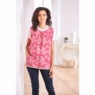 Easy-Care Button-Front Cobbler Apron, Raspberry, large