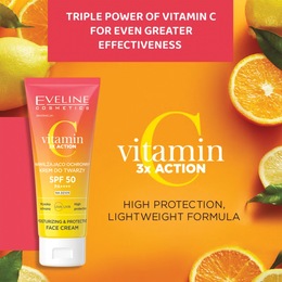 Eveline Cosmetics Moisturizing  &amp; Protective Face Cream with SPF 50, , large