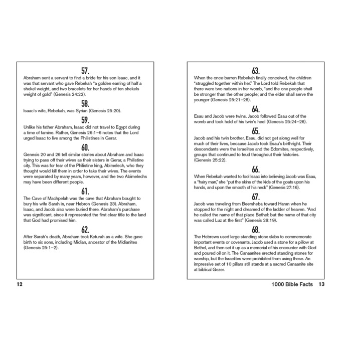 1000 Bible Facts, , large