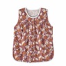 Easy-Care Button-Front Cobbler Apron, Purple Floral, large