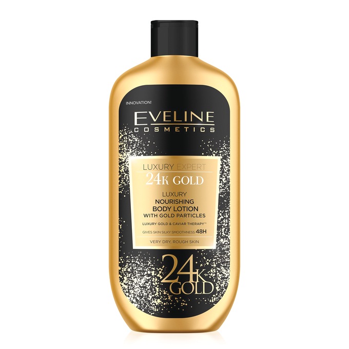 Eveline Cosmetics Luxury Expert 24K Gold Nourishing Body Lotion, , large