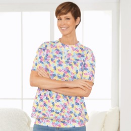 Banded Bottom Henley, , large
