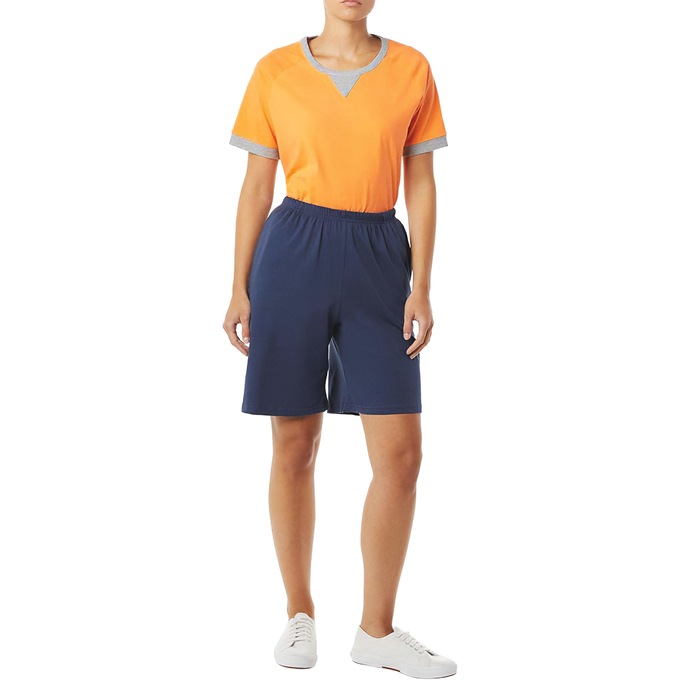 Knit Short - Solid and Print, Navy, large