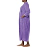 Snap-Front Long Terry Robe, Purple, large