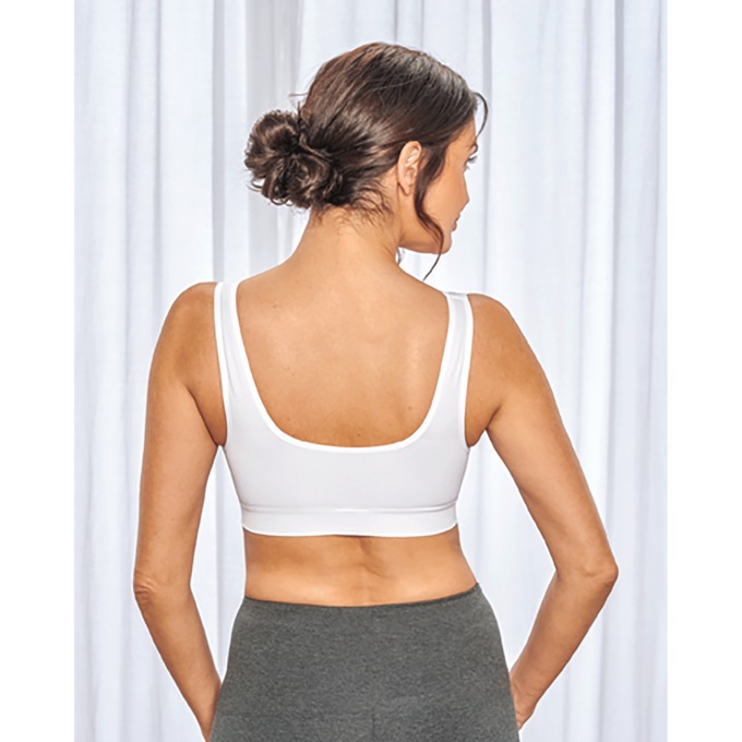 Seamless Zip-Front Bra, , large