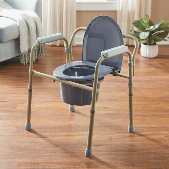 3-In-1 Folding Commode, , large