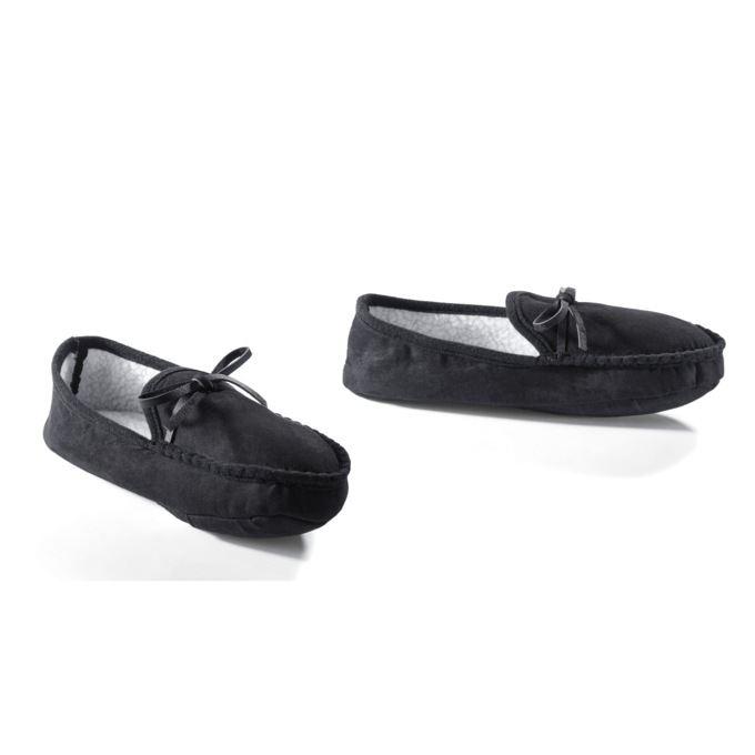 Men's Moccasin Faux-Leather Slipper, , large