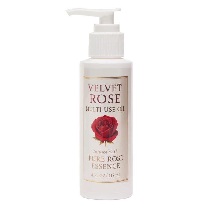Velvet Rose Multi-Use Body Oil, Clear, large