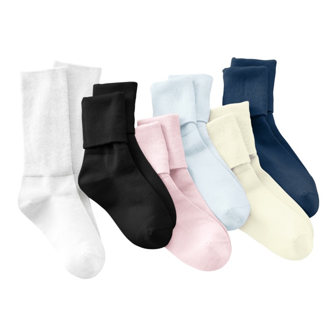 6 Pair of Seamless Socks, , large
