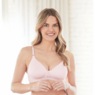 Bestform® Striped Wireless Cotton Bra, Pink, large