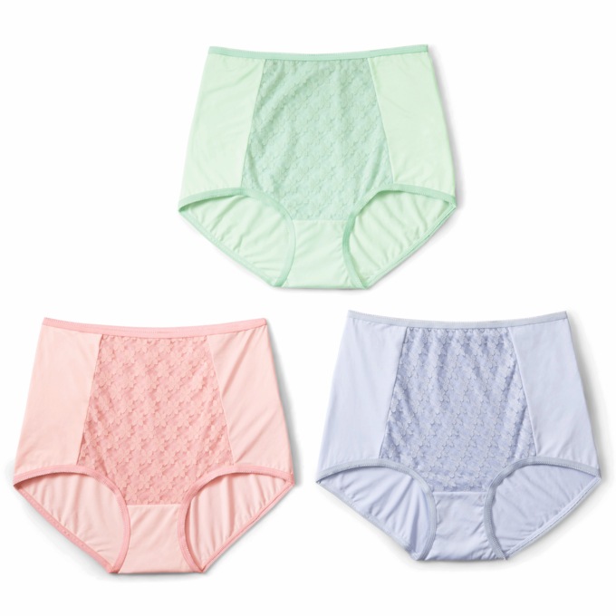 3-Pack Lace-Front Briefs, , large