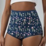Cozee Corner&reg; 10-Pack Cotton Panties, Navy Plaid, large