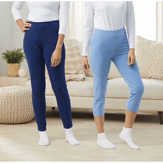 2-Pack Classic & Capri Leggings, , large