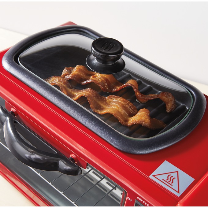 3-in-1 Breakfast Maker, Red, large