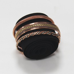 3-Piece Copper Magnetic Bracelet Set, , large
