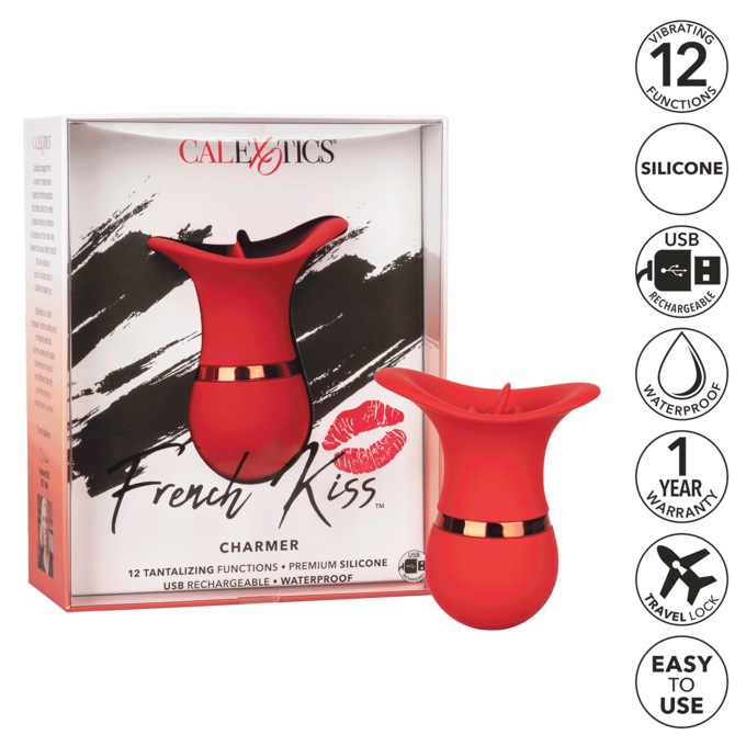 French Kiss Charmer Vibrator, , large