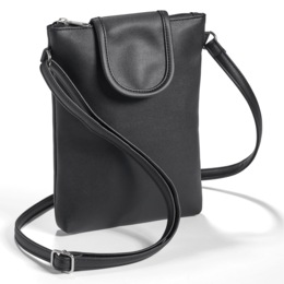 Leather-Look RFID Crossbody, , large