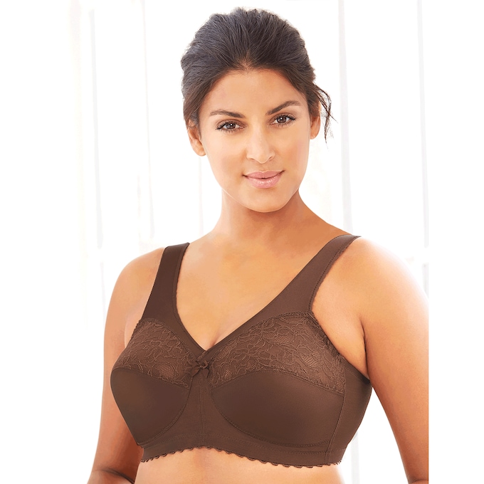 Glamorise&reg; MagicLift&reg; Full Figure Support Bra with a Wire-Free Design, , large