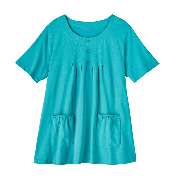Knit Tunic with Patch Pockets, , large