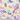 Banded Bottom Henley, Abstract White Print, swatch