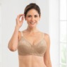 Cozee Corner® Embroidered Lace Underwire Bra, , large