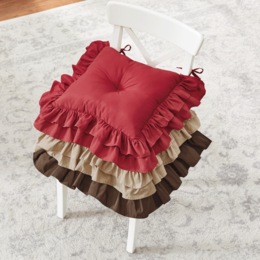 Double Ruffle Cushion, , large