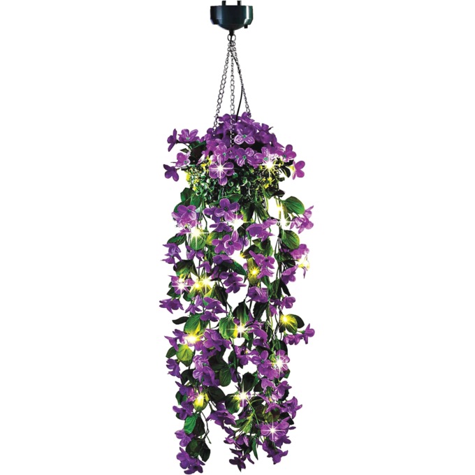Solar Hanging Flower Light, , large