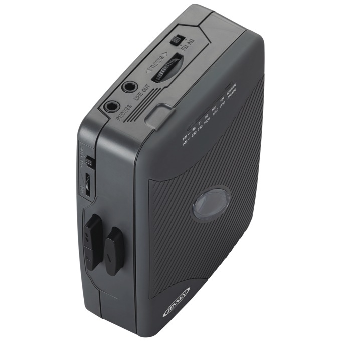 Jensen Audio Stereo Cassette Player with AM/FM Radio, Black, large