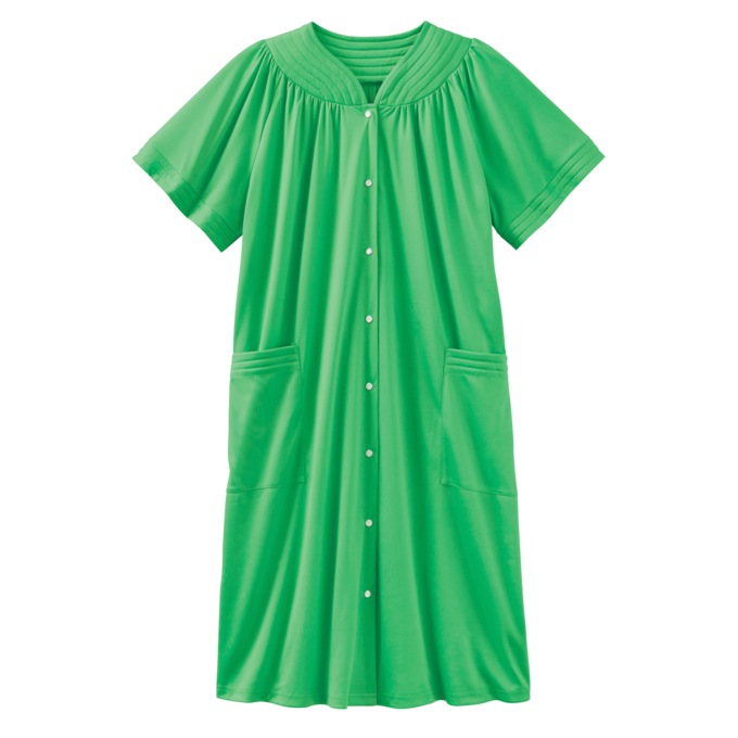 Polyester Snap-Front Duster, , large