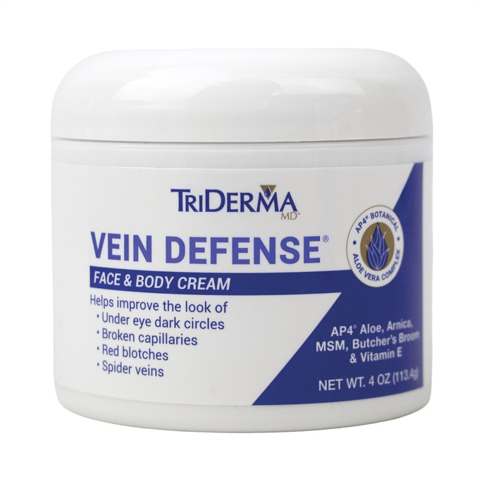 TriDerma Vein Defense Face & Body Cream, Multi, large