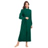 Zip Front Velour Robe, , large