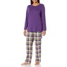 Women's Plaid Flannel PJ Set, , large