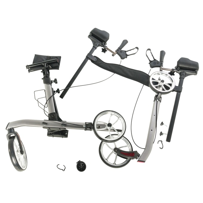 Upright Rollator, Graphite, large