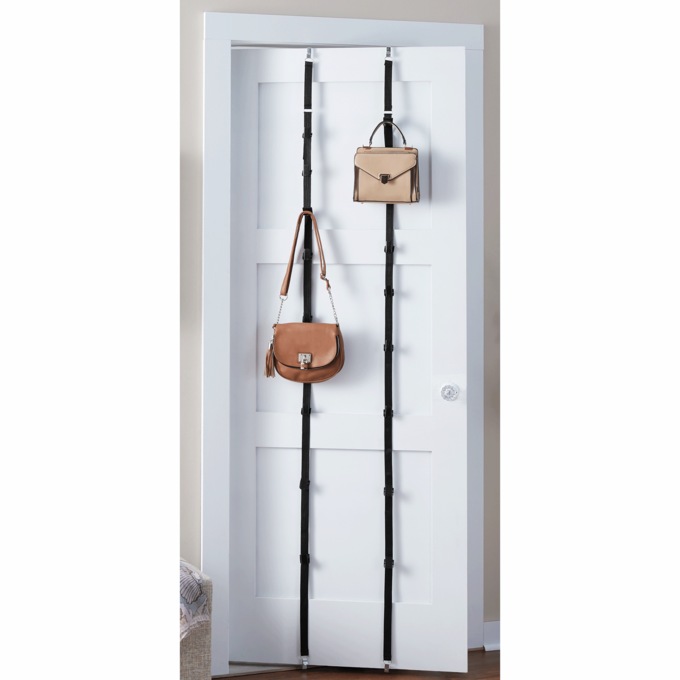 Set of 2 Over-the-Door Cap & Bag Holders, , large