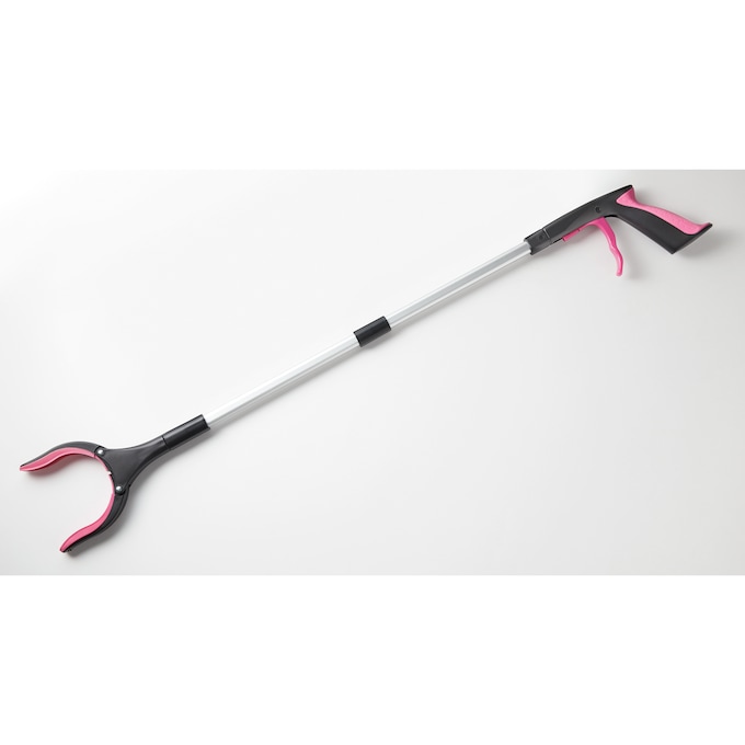 Long Reach Grabber with Magnet, Pink Black, large