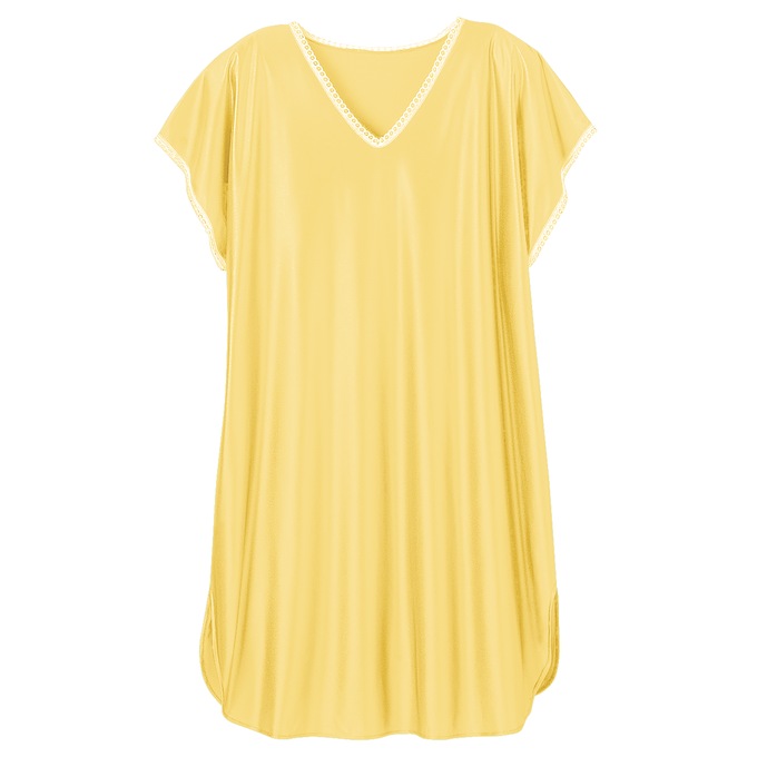 Lace Trim Nightshirt, , large