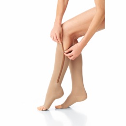 Open-Toe Compression Knee-Highs, , large