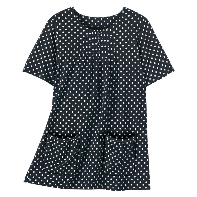 Knit Tunic with Patch Pockets - Print, , large
