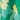 Free-Flowing Shift Dress, Tropical Green Print, swatch