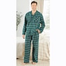 Men's 100% Cotton Flannel PJ Set, , large