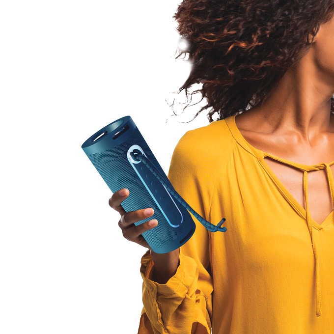 Supersonic Portable Speaker with Flashlight, , large