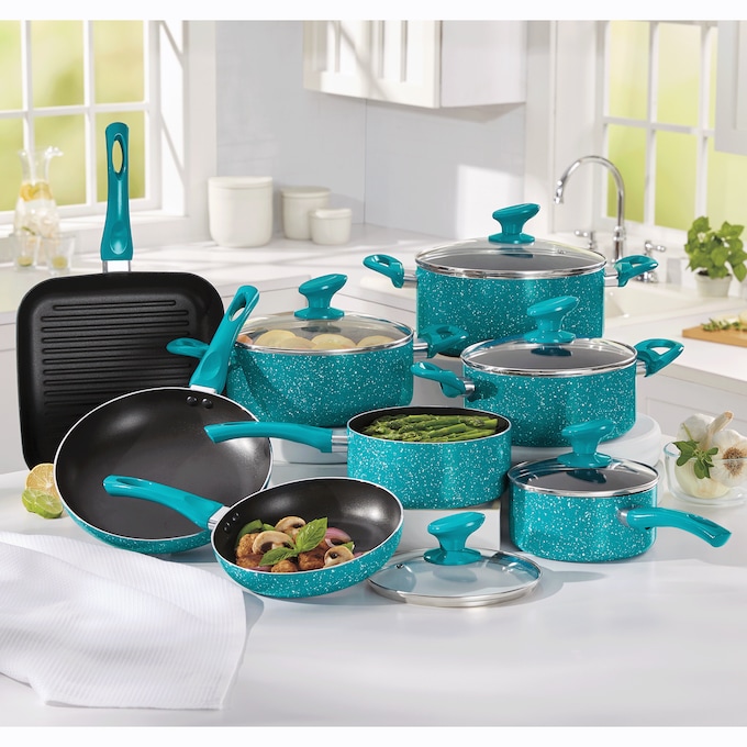 13-Piece Granite Aluminum Cookware Set, , large