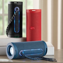 Supersonic Portable Speaker with Flashlight, , large